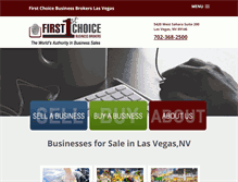 Tablet Screenshot of businessforsaleinlasvegas.com